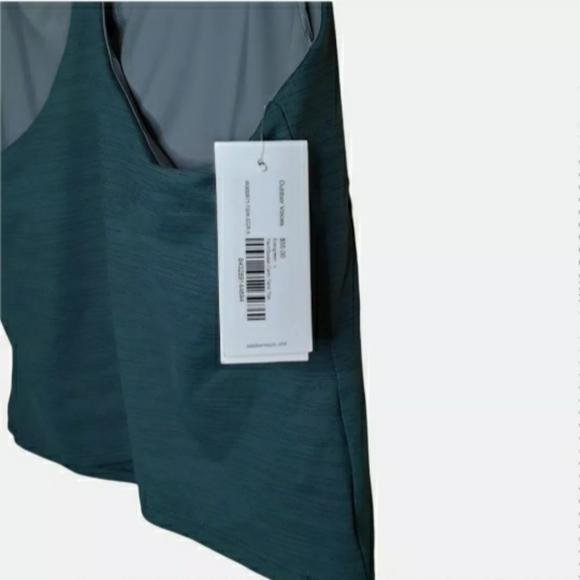Outdoor Voices Move Free Large Evergreen Racerback Cropped Tank - Picture 8 of 8